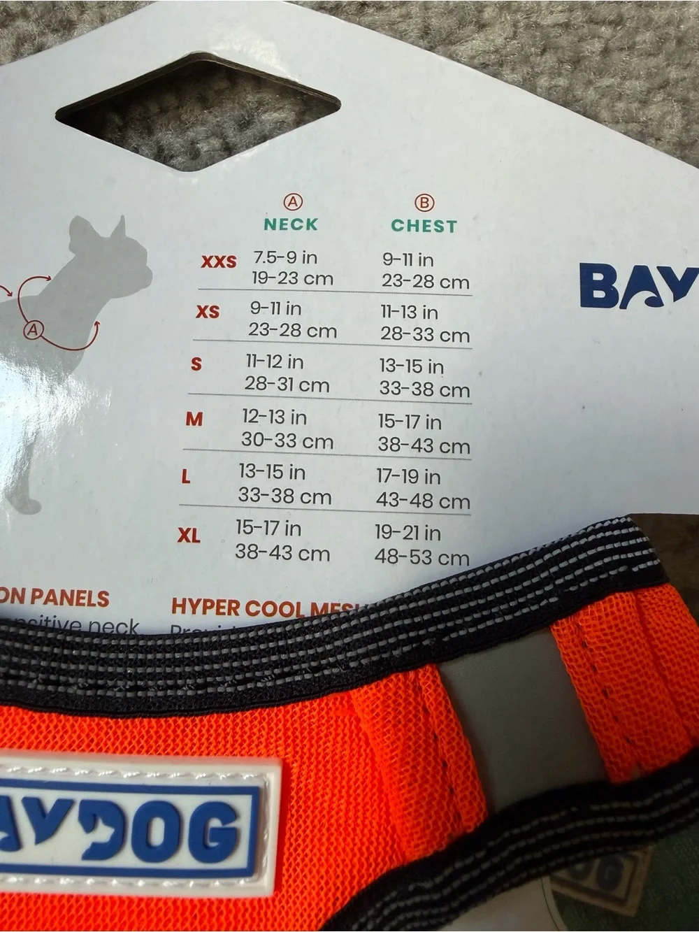 Liberty Bay Orange Dog Harness - Medium